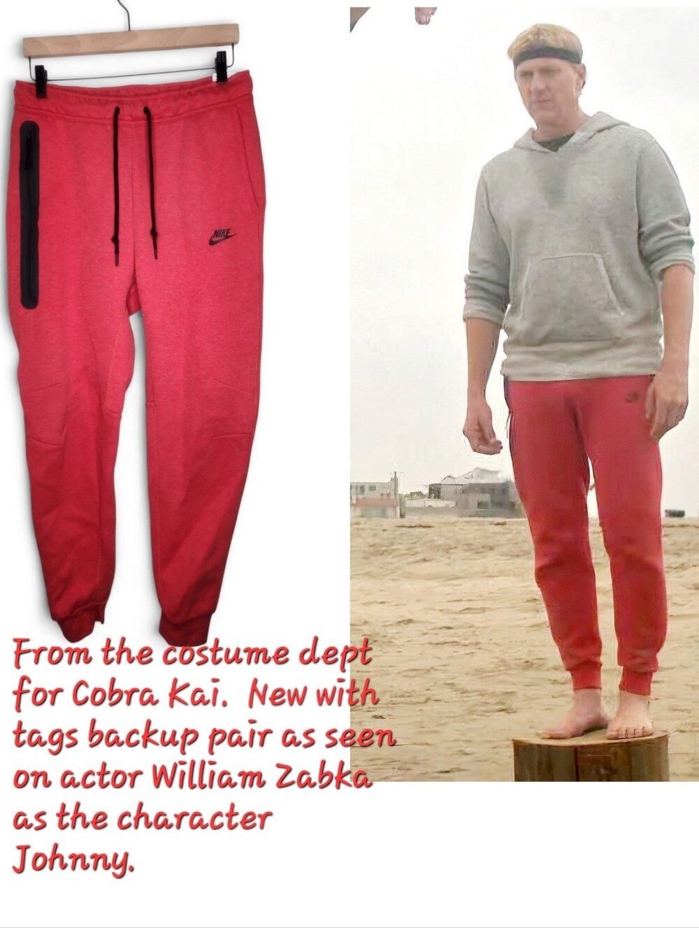 Nike Tech Fleece Slim Fit Jogger Pants In Red Size M New With Tags